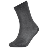 9 Pairs - Children's Kids Plain Cotton Mix Ankle Socks Back to School Socks For Girls Boys Unisex -Grey / Charcoal