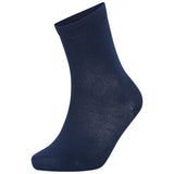 9 Pairs  - Girls Boys Unisex Children's Kids Plain Cotton Mix Ankle Socks Back to School Socks -Navy Blue