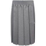 Box School Skirt Full Pleated Full Elasticated Waist -Grey For Girls