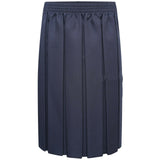 Box School Skirt Full Pleated Full Elasticated Waist -Navy Blue For Girls